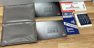 2003 Mitsubishi Montero Sport Owner's Manual With Case Quick Ship • $38.98