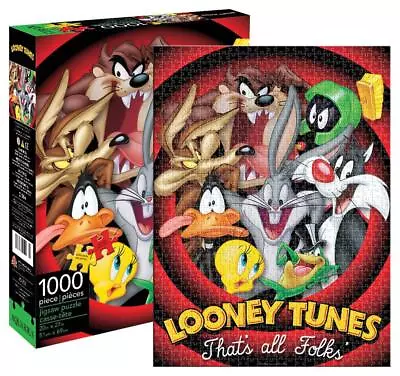 Looney Tunes - That's All Folks Puzzle - 1000 Pieces - William Valentine • $27.71