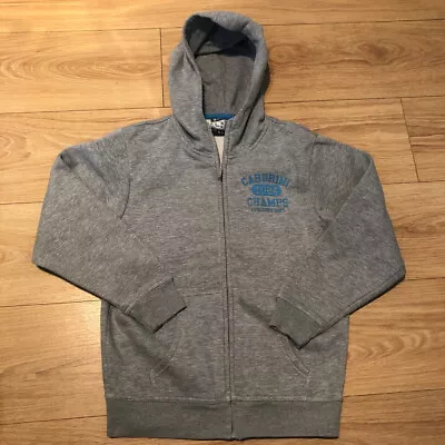 Carbrini Boys Youth Grey Long Sleeve Hoodie Full Zip Up Retro Age 10-11 Years • £5.99