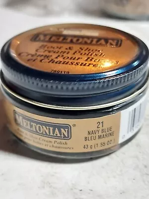 RARE! Navy #21 MELTONIAN English Boot & Shoe Cream Leather POLISH • $7.99