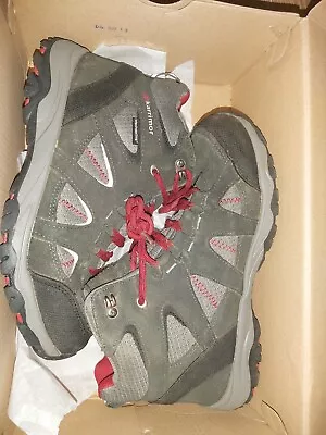 Karrimor Walking Boots Size 6.5 Mount 2 EU 40 - Junior RED GREY • £14