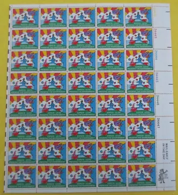 PETER MAX 10 Cent Full Sheet Of 40 Stamps MNH OG #1527 • $29.95