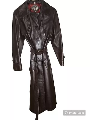 Vintage Leather Coat • $80