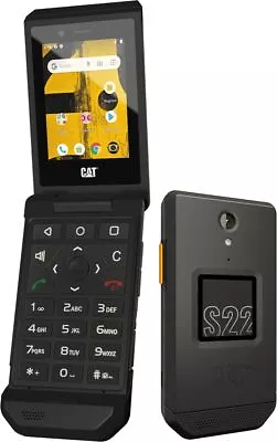 Bullitt Mobile CAT S22 FLIP 16GB - Black - (T-Mobile) - Very Good • $47.99