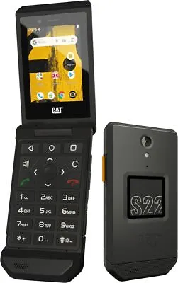 Bullitt Mobile CAT S22 FLIP 16GB - Black - (T-Mobile)Unlocked - Excellent • $54.99