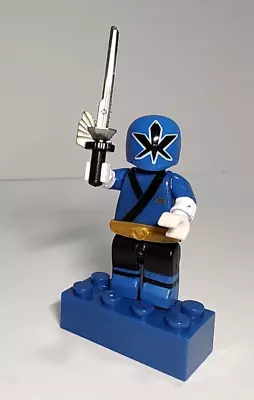 Mega Bloks Power Rangers SAMURAI BLUE RANGER Series 3 2012 Micro Figure Loose • $3.99