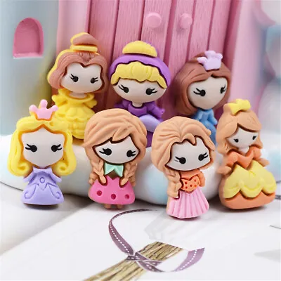 10pcs Mixed Lot Resin Princess Girl Flatback Cabochon Decor Embellishment Crafts • £3.98