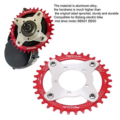 For Bafang Mid Drive Motor 34T 104BCD Chainring Sprocket Wheel Parts E-Bike • $23.33