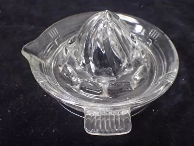 Vintage Clear Glass Manual Orange Juicer Citrus Squeezer Lemon Reamer Lot 7 • $9.99