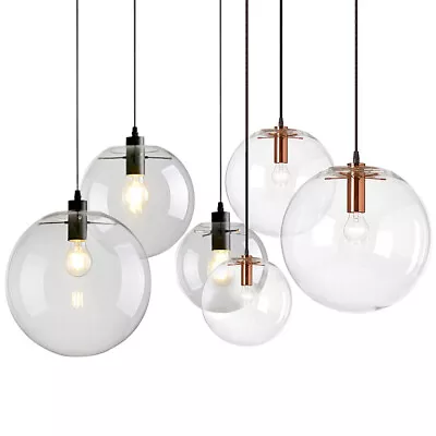 $19.99 • Buy Globes Glass Pendant Lights Kitchen Island Chandelier 3 Sizes Hanging Fixture 