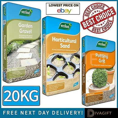 20kg Westland Potting Grit Garden Gravel Horticultural Sand Compost Decorative • £16.99