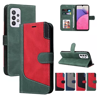 Luxury Stitching PU Leather Wallet Case Phone Case Cover For LG K8 K40 K50S K52 • £5.99