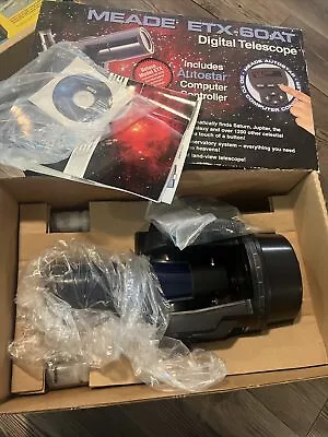 MEADE ETX - 60 AT - Motorized Refractor Telescope With AUTOSTAR -No Tripod/Cover • $100