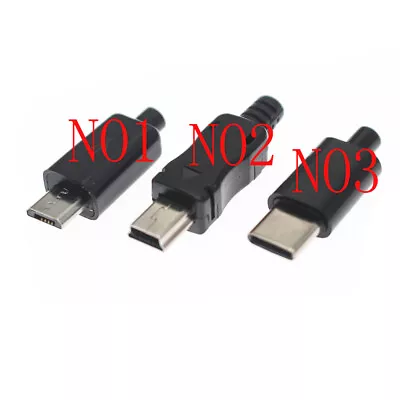 Mini USB Type C Micro Male Jack Connector Sockect Plug DIY Adapter Solder Cable • $2.78