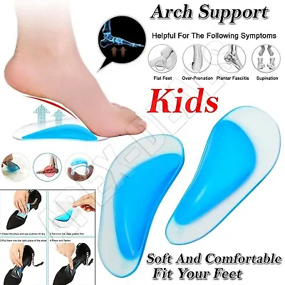 £2.65 • Buy Orthotic Arch Support Flat Feet Foot Fallen Plantar Fasciitis Insoles Heel Pain