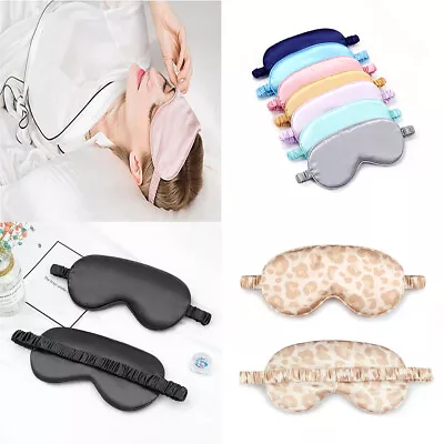 $6.29 • Buy US Double-sided Satin Silky Travel Sleep Eye Mask Cover Padded Blindfold Smooth