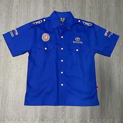 F1 TRD TOYOTA Land Cruiser 4x4 Racing Pit Crew Team Button-up Shirt Men Large • $99.99