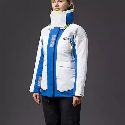 $225 • Buy GILL OS24JW - Offshore Women's Sailing Jacket Size: 6 USA, White/Blue