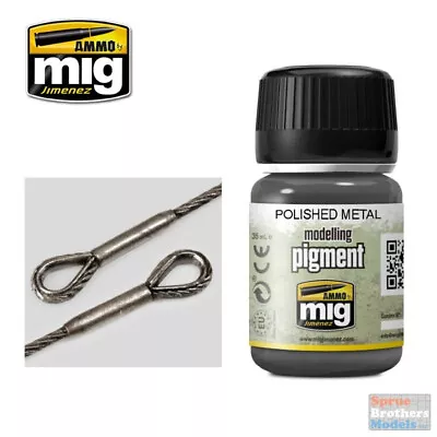 AMM3021 AMMO By Mig Modelling Pigment - Polished Metal • $12.14
