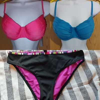 £9.99 • Buy Bikini 3 Item Bundle Size 12 UK (2 Saress Tops, 1 Just Peachy Bottoms)