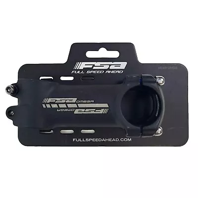 FSA Omega OS-168 Road Bike Stem +/-6-Degree 31.8 - 90mm - Black Alloy • $34