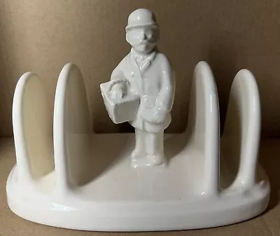 Vintage Collectable Ringtons - Delivery Man - Wade Ceramic Creamware Toast Rack • £5