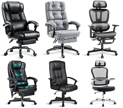 £109.95 • Buy Ergonomic Office Chair Leather Executive Swivel Gaming Computer Desk Chair Home