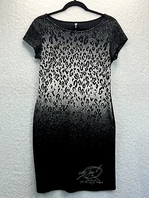 Desigual Womens Dress Medium Black Leopard Event Office Occasion Party Ladies • $30