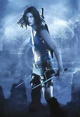 Resident Evil Apocalypse Metal Poster Milla Jovovich Oded Fehr 7x11 12x18  • £28.95