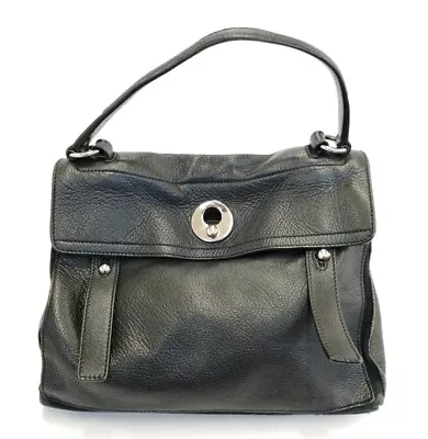 $299 • Buy YVES SAINT LAURENT 229680 Muse Two 2Way Hand Bag Black
