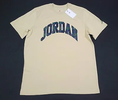 Nike Air Jordan Essentials Holiday  Men's T-Shirt DV1433 206 Rattan Beige • $25.49