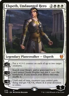 2x MTG Elspeth Undaunted Hero Theros Beyond Death 270 Mythic NM • $0.99