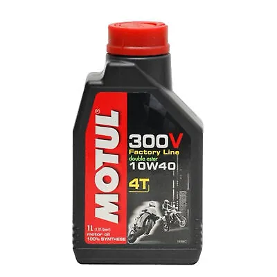Motul 300V FL ROAD RACING 10W40 100% Synthetic 4Stroke 1L Engine Motor Oil 1x1L • $21.95