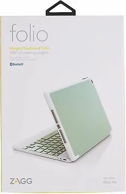 $12.99 • Buy ZAGG Folio Case, Hinged With Bluetooth Keyboard For IPad Air 1st Gen - Green