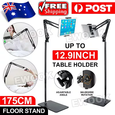 $25.95 • Buy Adjustable Hands Free Floor Stand Holder For Tablet IPad IPhone Up To 12.9 NEW
