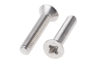 Countersunk Pozi Machine Screws Zinc DIN 965 M2.5 M3 M3.5 M4 M5 M6 M8 • £2.18