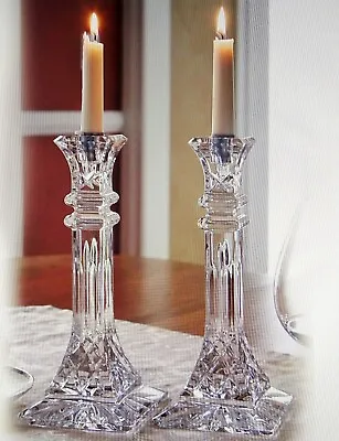 £190 • Buy Waterford   Crystal   Lismore   Collection    Candlesticks  25 Cm   Brand   New