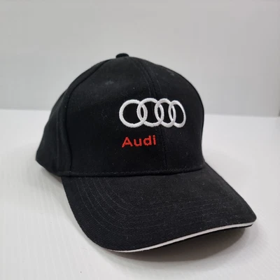 $6.02 • Buy AUDI Black Embroidered Cap Cotton Adjustable Car Hat Dealership