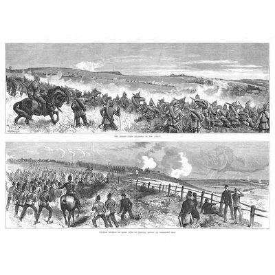 £16.99 • Buy PORTSMOUTH The Volunteer Review Moving On Portsdown Hill - Antique Print 1882