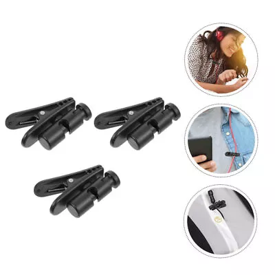 3Headset Clamps Pcs  Headphone Cable Clip Abs Headphone Clips Earphone Wire • £6.84