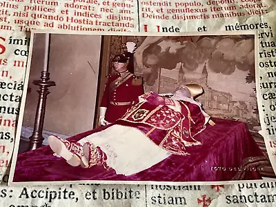 VINTAGE TRUE PHOTO / RELIC : Day Of The Death Of The  Good Pope  Giovanni XXIII • $394.99
