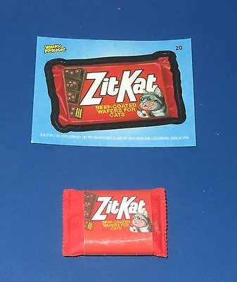 Wacky Packages Eraser Series 1 Zit Kat #20 With Matching Sticker • $2.95