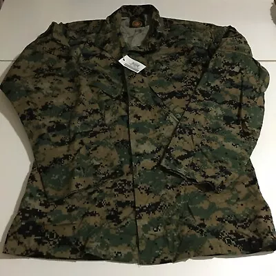 US Marine Woodland Marpat Camo USMC Blouse Coat Shirt MCCUU Small Short NWT • $17.95