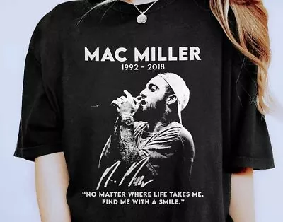 RIP Mac Miller 1992-2018 Shirt Find Me With A Smile Mac Miller Signature • $33.59