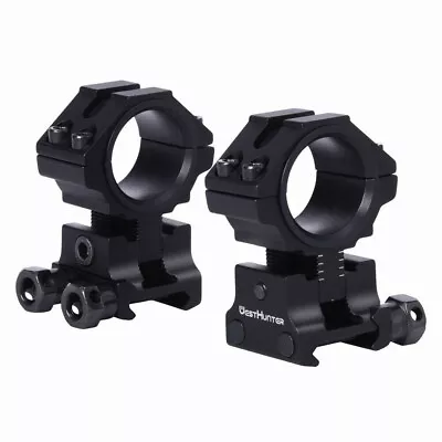 1 30mm Adjustable Center Height Rifle Scope Rings 20mm Picatinnt Riser Mounts • $24.48