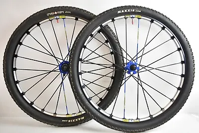 MAVIC CROSSMAX SLR 26' Disc Wheelset ! 135mm ! Blue Edition - RARE ! VGC ! • $1399