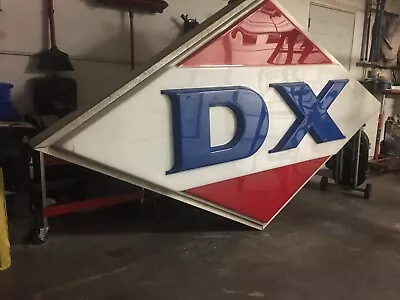 DX Gas Station Vintage Lighted Pole Sign • $1500