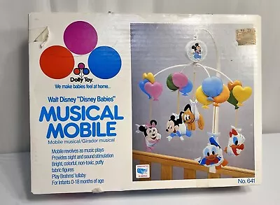 Vintage 1980’s Walt Disney Disney Babies Musical Mobile Original Box • $45