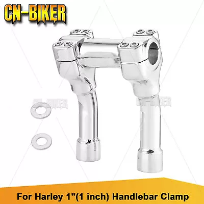 6  Rise Pullback Handlebar Riser Clamp For Harley Sportster 1200 883 Iron 48 72 • $79.99