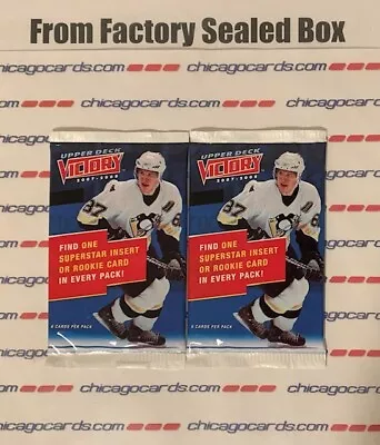 2x 2007-08 UD Victory Pack(Jonathan Toews Patrick Kane Carey Price Rookie/Gold)? • $10.65